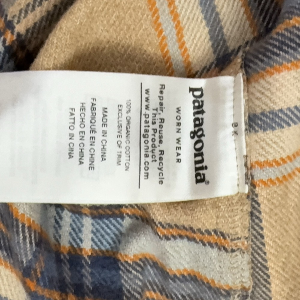 Patagonia Fjord Flannel Shirt Women's XS Plaid Organic Cotton Button-Up - Picture 8 of 9